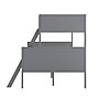 Flash Furniture Dallas Convertible Bunk Bed with Ladder, Twin Over Full, Gray (MG090031TFBGY)~#|#~sp264514970_sc7