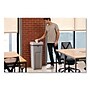 Rubbermaid Commercial Plastic Universal Square Trash Can with Swing Lid, 23 Gallon, Gray (2143862)~#|#~sp264515013_sc7