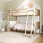 Flash Furniture Dallas Convertible Bunk Bed with Ladder, Twin Over Twin, Natural (MG090031TTBN)~#|#~sp264515015_sc7