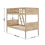 Flash Furniture Dallas Convertible Bunk Bed with Ladder, Twin Over Twin, Natural (MG090031TTBN)~#|#~sp264515018_sc7