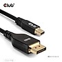 Club 3D Bi-Directional 3.28' DisplayPort to Mini DisplayPort Cable, Male, Black (CAC-1116)~#|#~sp264891094_sc7