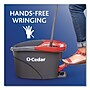 O-Cedar EZWring Microfiber Twist Spin Mop System with Bucket, Red/Gray (148473EA)~#|#~sp265483825_sc7
