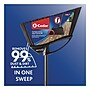 O-Cedar PowerCorner Outdoor 13" Polypropylene Bristle Angled Broom, Black (168215EA)~#|#~sp265483840_sc7