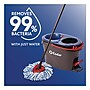 O-Cedar EZWring RinseClean Microfiber Twist Spin Mop System with Bucket, Red/Gray (168534EA)~#|#~sp265483875_sc7