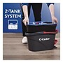 O-Cedar EZWring RinseClean Microfiber Twist Spin Mop System with Bucket, Red/Gray (168534EA)~#|#~sp265483876_sc7