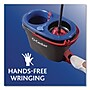 O-Cedar EZWring RinseClean Microfiber Twist Spin Mop System with Bucket, Red/Gray (168534EA)~#|#~sp265483878_sc7