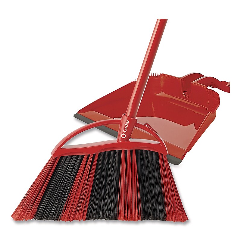 O-Cedar One Sweep Broom & Dustpan, Multicolored (175073EA) image 1