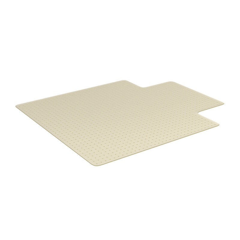 Deflect-O Oceanmat Carpet Chair Mat with Lip, 45" x 53", Designed for Low-Pile Carpet, Clear Plastic (CM1K232OCB) image 1