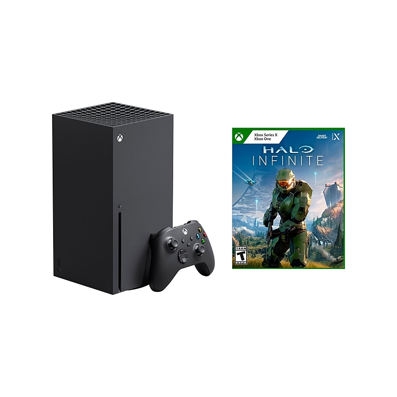 Microsoft Xbox Series X Console with Halo Infinite, 1TB SSD, Black (RRT-00001-4) image 1