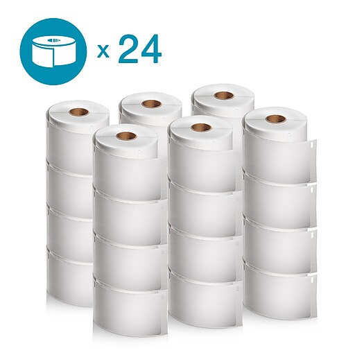 DYMO 2050769 LW Shipping Labels, 2 5/16Inch x 4Inch, SelfAdhesive, White, 24 Rolls of 300 at