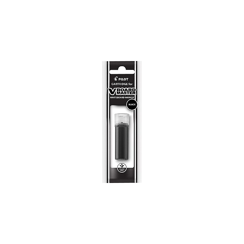 Pilot V Board Master Dry Erase Marker Refills, Black Ink, Cartridge, 12/Pk (45922) image 1