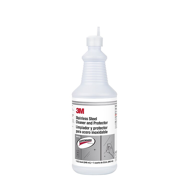 3M™ Stainless Steel Cleaner and Protector with Scotchgard™, Ready-to-Use with Flip-Top Cap, 32 oz., 6/Ct (85901) image 1