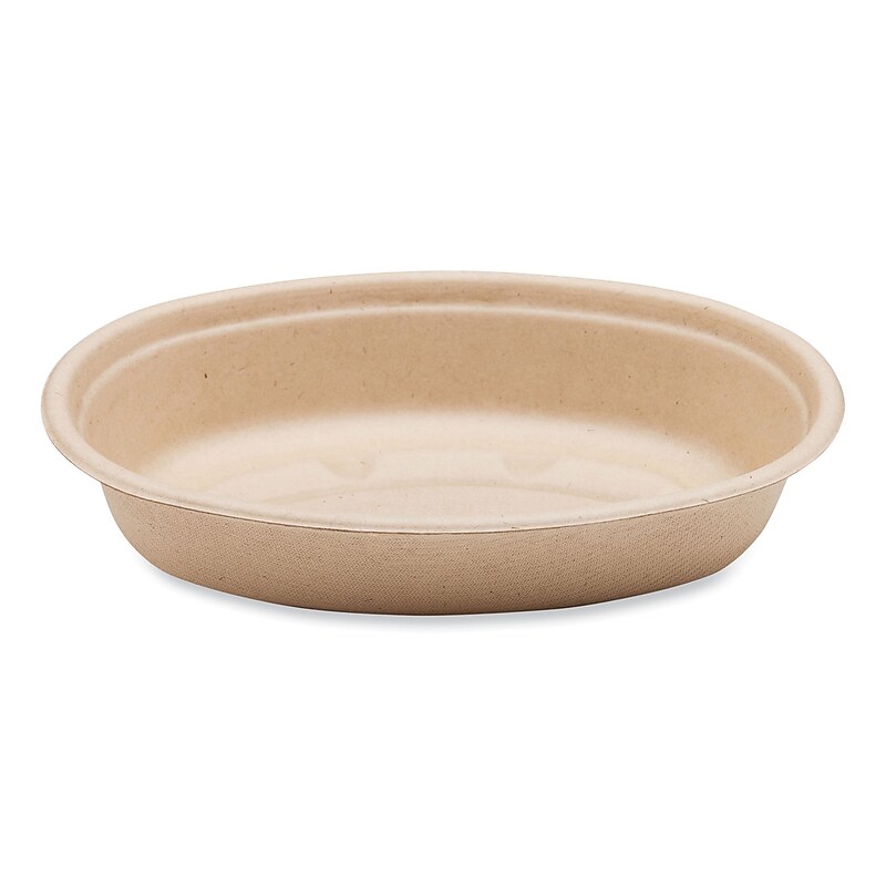 World Centric Compostable Fiber Bowl, 18 oz., Natural, 400/Carton (BO-SC-UBBS-LFP) image 1