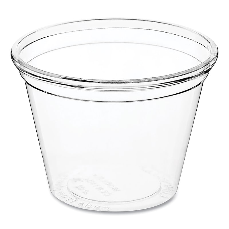 World Centric Compostable PLA Cold Cups, 1 oz., Clear, 3000/Carton (CP-CS-1S) image 1