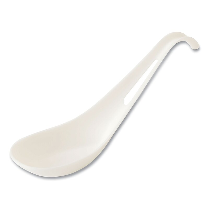 World Centric Plastic Soup Spoons, Medium-Weight, White, 500 Pieces/Carton (SP-TP-AS) image 1