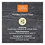World Centric Plant-Based 3-Compartment Fiber Hinged Carryout Container, Natural, 300/Carton (TO-SC-T3-LFS)~#|#~sp269526388_sc7