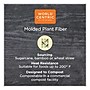 World Centric Plant-Based Fiber 2-Compartment Hinged Hoagie Box Carryout Container, Natural, 500/Carton (TO-SC-U34D-LFP)~#|#~sp269526396_sc7