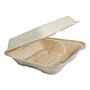 World Centric Plant-Based Fiber Hinged Carryout Container, Natural 300/Carton (TO-SC-U85-3-LFP)~#|#~sp269526398_sc7