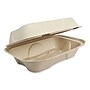 World Centric Plant-Based Fiber Hinged Hoagie Box Carryout Container, Natural, 500/Carton (TO-SC-UHB-LFP)~#|#~sp269526402_sc7