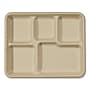 World Centric Plant-Based Fiber 5-Compartment Carryout Tray, Natural, 400/Carton (TR-SC-5C-LFS)~#|#~sp269526799_sc7