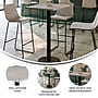 Flash Furniture Stiles Laminate Dining Table with Round Base, 30"D x 24"W, Gray (XUGY2430TR18B)~#|#~sp270000699_sc7