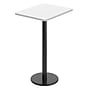 Flash Furniture Stiles Laminate Dining Table with Round Base, 30"D x 24"W, White (XUWH2430TR18B)~#|#~sp270000706_sc7