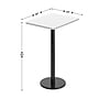 Flash Furniture Stiles Laminate Dining Table with Round Base, 30"D x 24"W, White (XUWH2430TR18B)~#|#~sp270000709_sc7