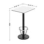 Flash Furniture Stiles Laminate Dining Table with Round Base and Footring, 30"D x 24"W, White (XUWH2430TR18B3F)~#|#~sp270001400_sc7