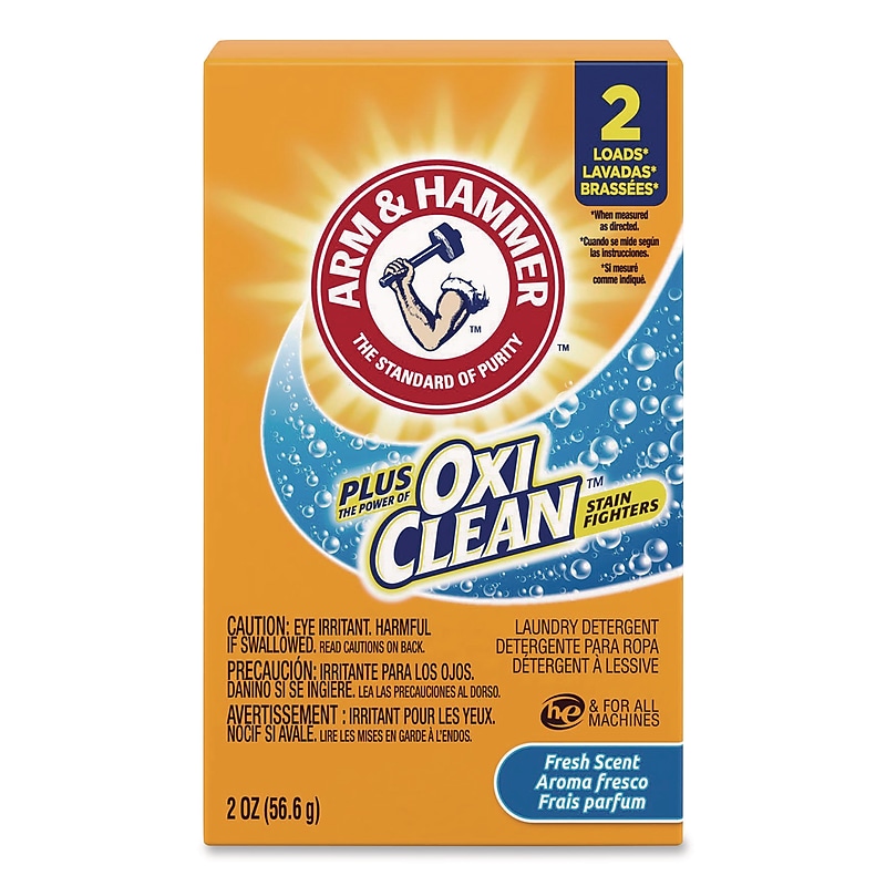Arm & Hammer Plus the Power of OxiClean Powder Detergent, 2 oz., 156/Carton (CDC5703760000) image 1