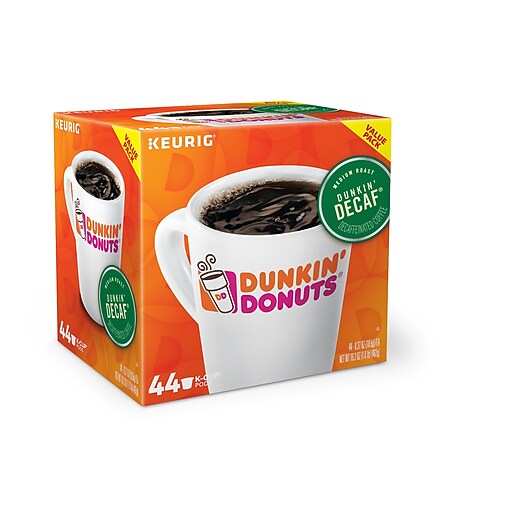 Dunkin' Donuts Decaf Keurig SingleServe KCup Pods, Medium Roast
