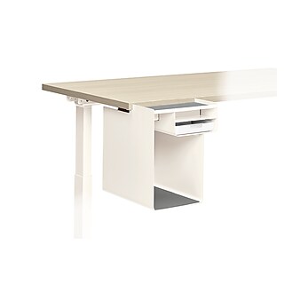 Allsteel Radii Undermount File Cabinet, Specialty Size, Brilliant White (AUCL15N002)