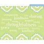 Barker Creek Thoughtfulness File Folder, 1/3-Cut Tab, Letter Size, Assorted Colors, 12/Pack (BC1307)~#|#~sp27200345_sc7