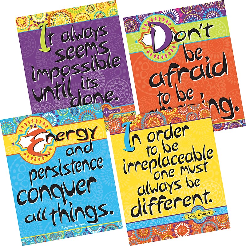 Barker Creek Be Amazing Art Print Set 8" x 10", Multi-Design, 4/set (BC3103) image 1