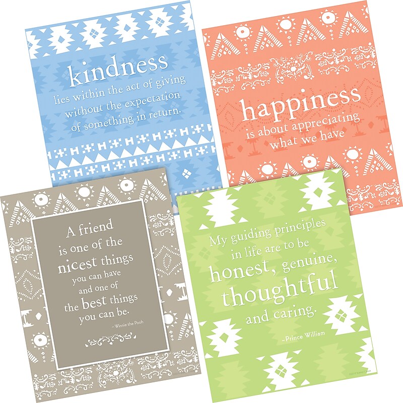 Barker Creek Thoughtfulness Art Print Set, 8" x 10", Multi-Design, 4 per set (BC3105) image 1