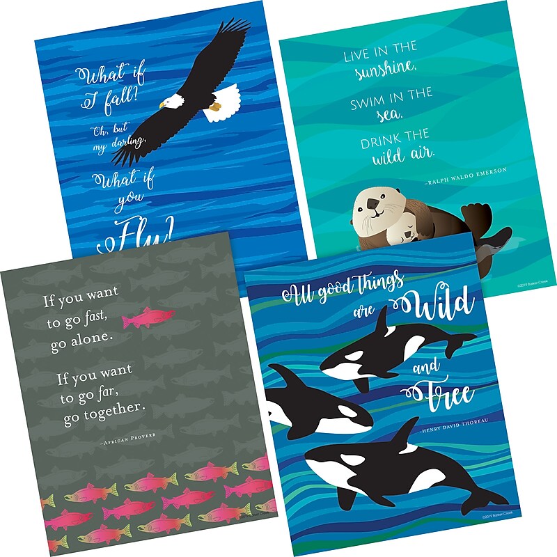 Barker Creek What if You Fly Art Print Set 8" x 10", Multi-Design, 4/set (BC3107) image 1