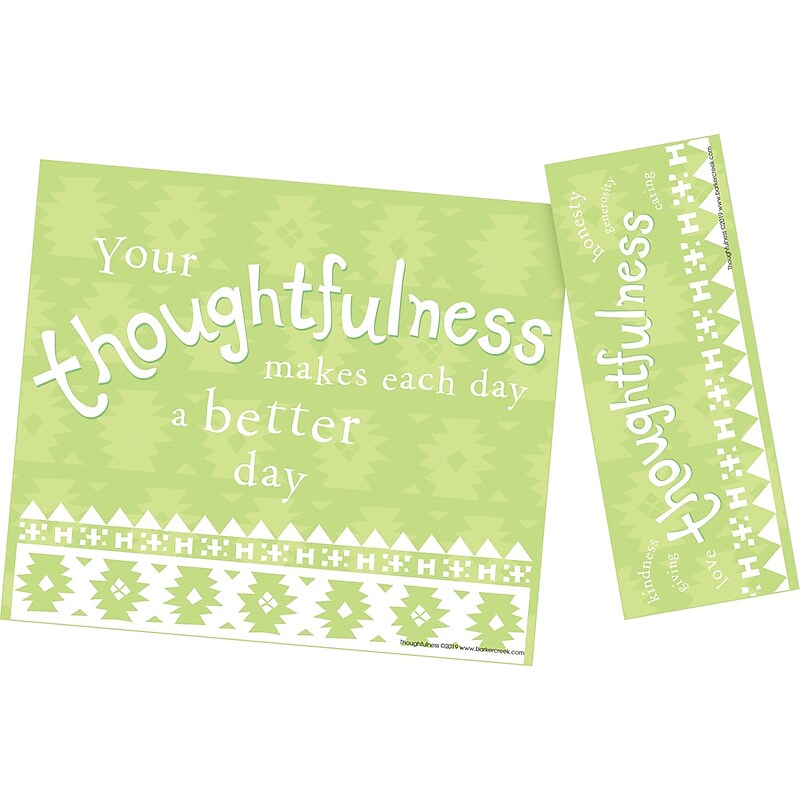 Barker Creek Thoughtfulness Awards & Bookmarks Set, 8.5" x 5.5”, Multicolored, 30/Pack (BC433) image 1