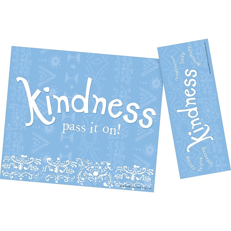 Barker Creek Kindness Awards & Bookmarks Set, 8.5" x 5.5”, Multicolored, 30/Pack (BC435) image 1
