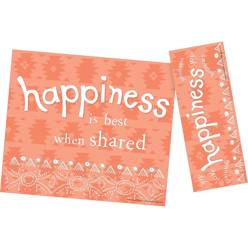 Barker Creek Happiness Awards & Bookmarks Set, 8.5" x 5.5”, Multicolored, 30/Pack (BC436) image 1