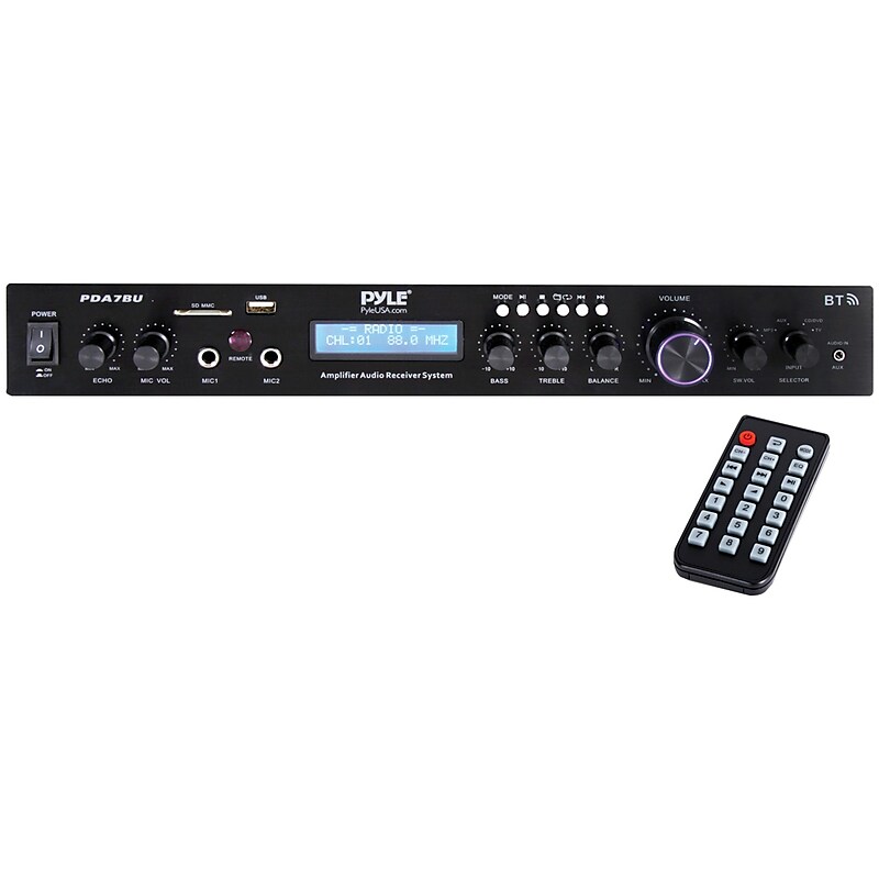 Pyle Home Theater Bluetooth Audio Receiver Sound System, Black (PDA7BU) image 1
