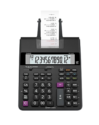 Casio Hr200rc Hr-200rc Printing Calculator 12 DIGIT Compact Calc for sale online