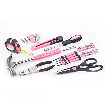 Apollo Tools General Tool Set Pink, 39 Pieces