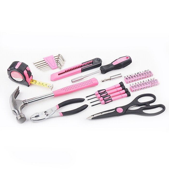 Apollo Tools General Tool Set Pink, 39 Pieces | Staples