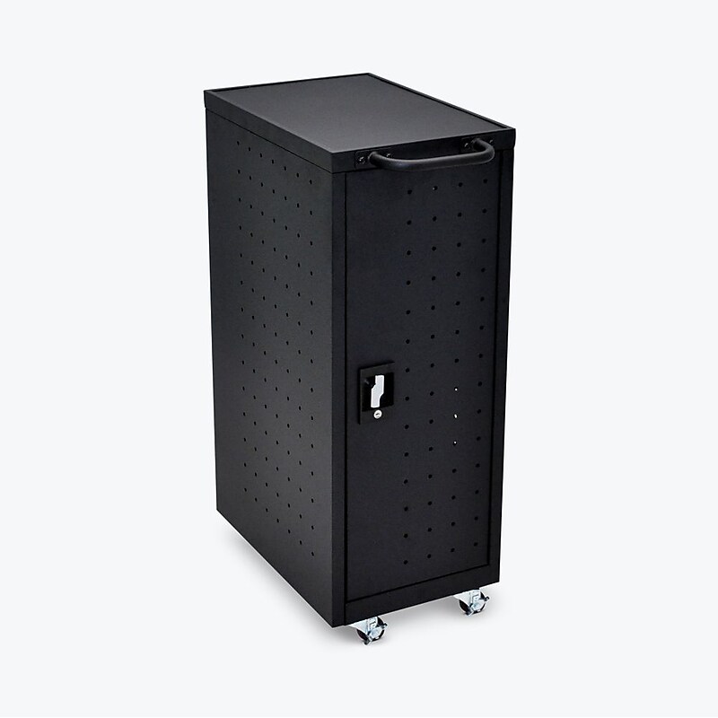 Luxor 12 Laptop  Chromebook Compact Charging Cart, Black (LLTP12-B) image 1