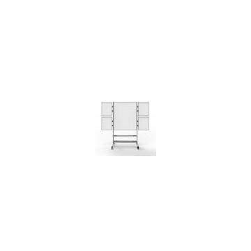 Luxor Collaboration Station Mobile Whiteboard, Aluminum (COLLAB-STATION)