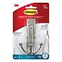 Command Large Bathroom Hook, Satin Nickel, 1 Hook, 1 Large Water-Resistant Strip/Pack (BATH36-SN-ES)~#|#~sp27754637_sc7