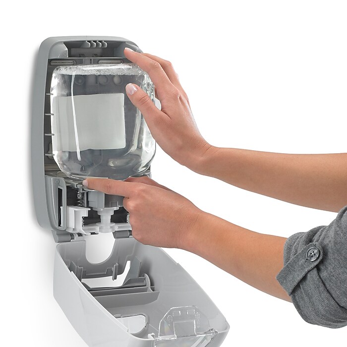 GOJO FMX 12 Wall Mounted Hand Soap Dispenser, Gray/Silver (5150-06