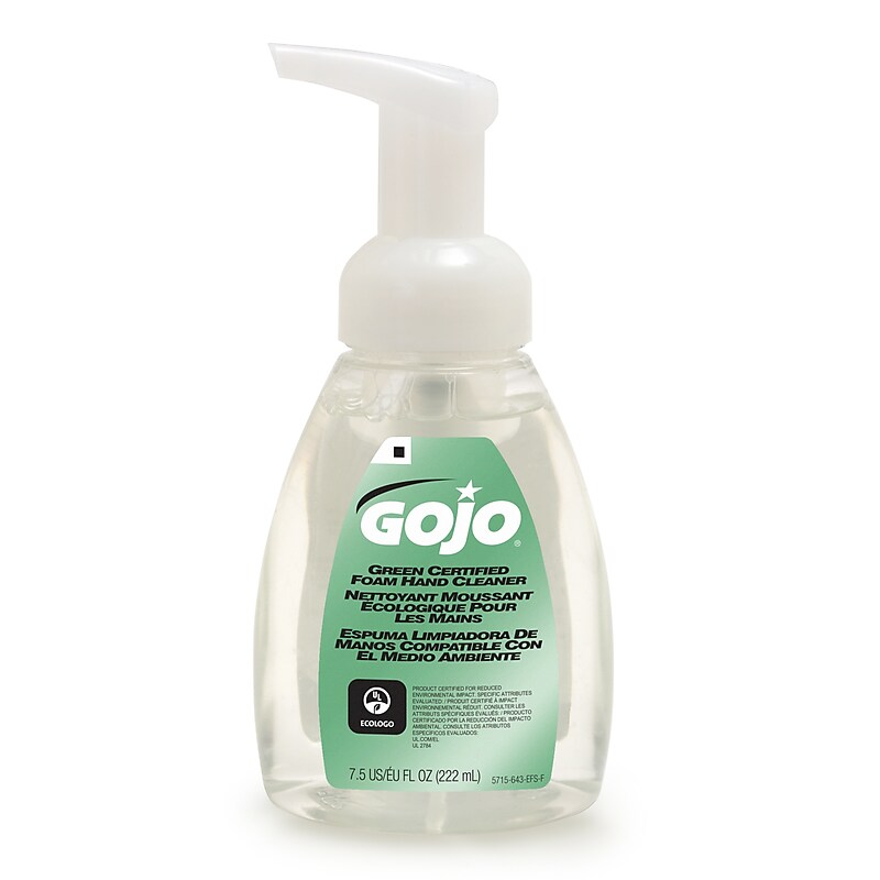 GOJO Green Certified Foaming Hand Soap, 7.5 oz (5715-06) image 1