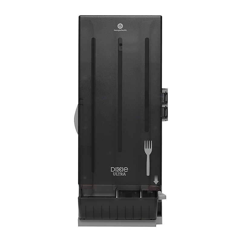 SmartStock Dixie Ultra Plastic Dispenser, Medium-Weight, Translucent Black (SSFD120) image 1