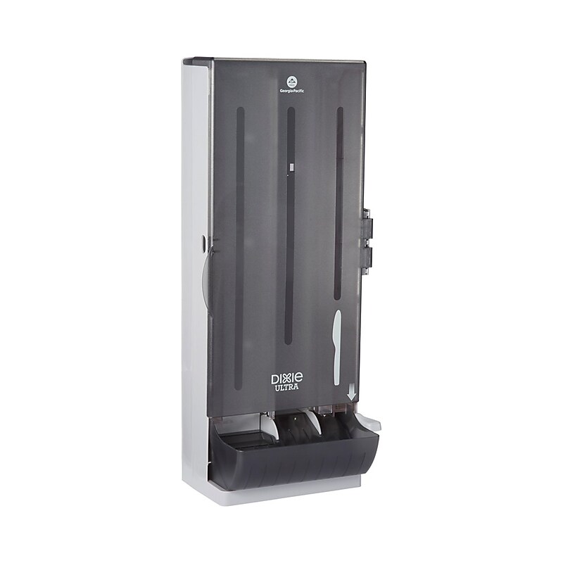 SmartStock Dixie Ultra Plastic Dispenser, Heavy-Weight, Translucent Black (SSKD120) image 1