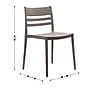 Flash Furniture Bridgeport Stacking Patio Chairs, Gray, 2/Set (2DHF317APPGRY)~#|#~sp278278517_sc7